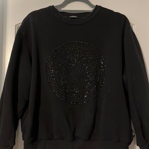 Versace sparkly Medusa sweatshirt. Womens size 42